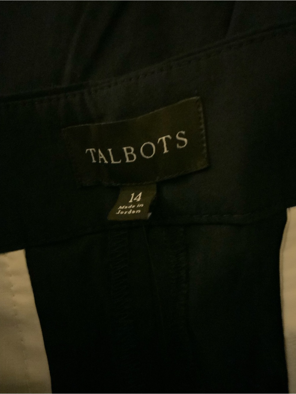 Talbots Plus-Size Navy Wide-Leg Pants - Picture 5 of 5